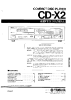 Yamaha CDX-2 - Service Manual 